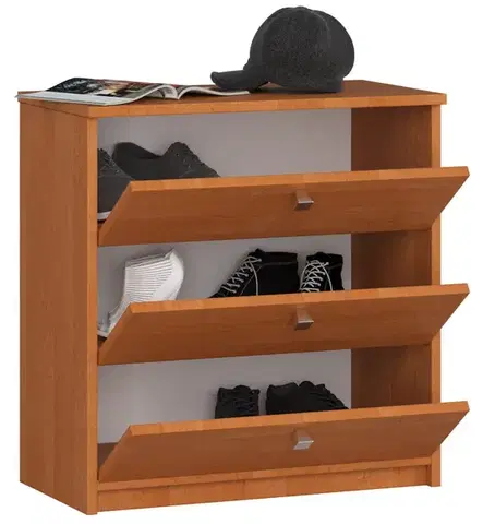 Skriňa na topánky Mini 60 cm - 3 dvierka jelša