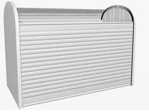 Biohort Roletový box BIOHORT Storemax 190 190 × 97 cm (strieborná metalíza)