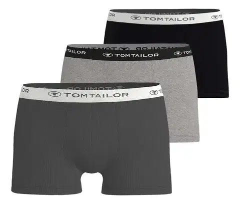 Boxerky Tom Tailor »Buffer«, 3 ks, sivé