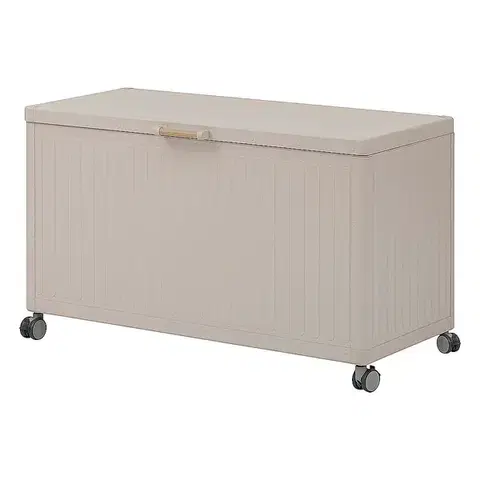 DEOKORK Vonkajší úložný box 130 x 60 x 78 cm (ivory)
