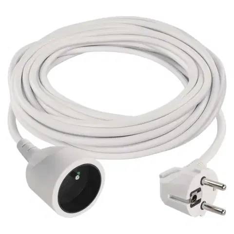 Predlžovací kábel s 1 zásuvkou 1 mm² SHARP 10 m biely