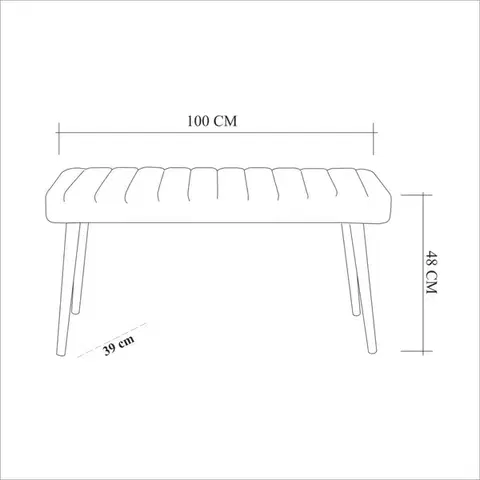 Lavica Stormi Bench - Atlantic Pine, Grey