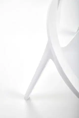 Záhradná plastová stolička LORA biela