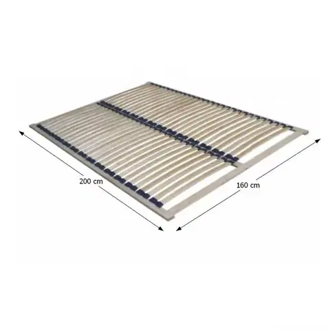 KONDELA Twinpack lamelový rošt 160x200 cm brezové drevo