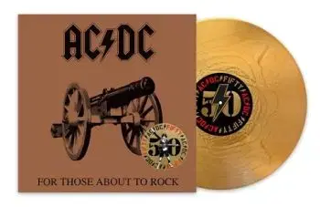 AC/DC - For Those About To Rock (50th Anniversary Gold Metallic) LP - AC/DC