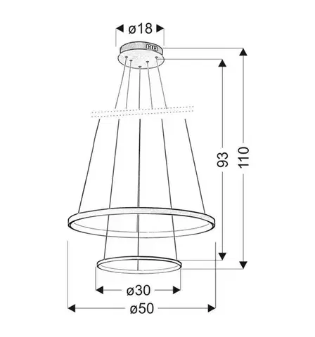 Závesná lampa LUNE 40W