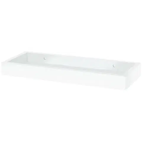 Nástenná polička P-010, matná biela