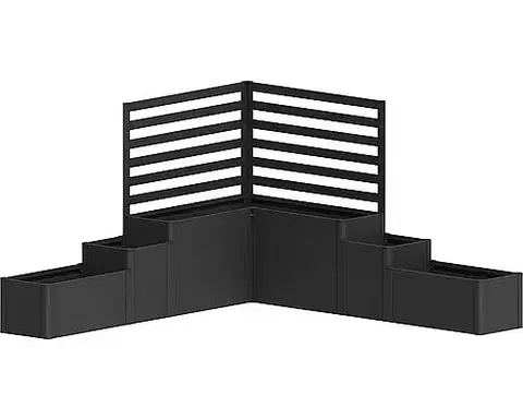Biohort Vyvýšený záhon BIOHORT Davinci 1 - 299 x 299 x 168 cm (tmavo šedá metalíza)