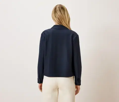 Džersejový sveter, tmavomodrý