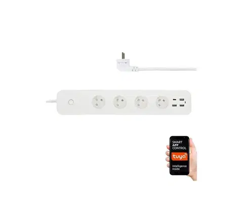  NEO 07771L- Predlžovací kábel NEO LITE Smart 4AC+3xUSB+1xUSB C Wi-Fi Tuya 07771L