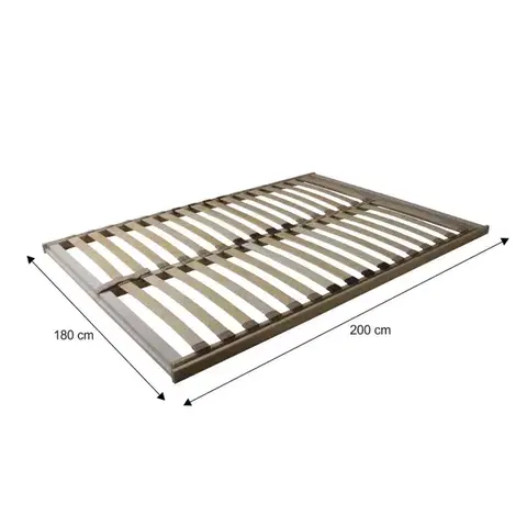 KONDELA Basic Flex Front lamelový rošt 180x200 cm ohýbané brezové drevo