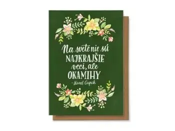 Na svete nie sú najkrajšie veci, ale okamihy