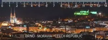(B) 3D pravítko Brno-Moravia-Czech republic DEEP - Mapcards.net, s.r.o.