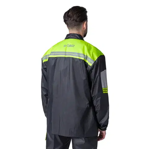 Moto pláštenka W-TEC Igava Farba čierna-fluo zelená, Veľkosť M
