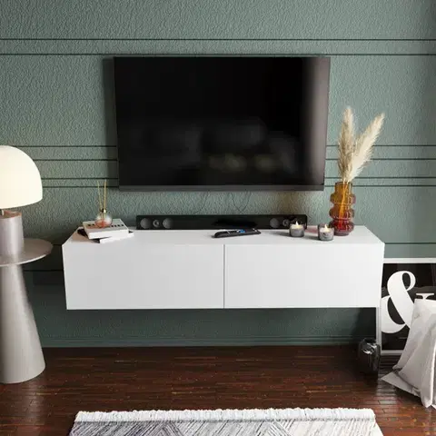 TV stolík Poling - White