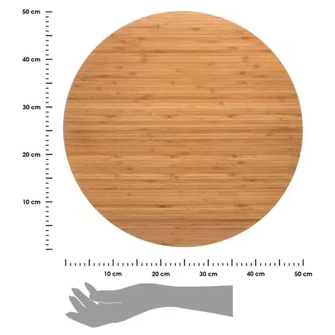 Otočná bambusová doska 50 cm