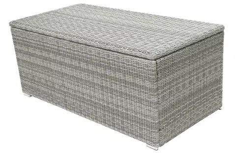 DEOKORK Box na podušky SEVILLA 164 x 82 cm (sivá)