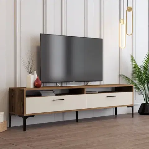 TV stolík Istanbul 2 - Walnut Cream