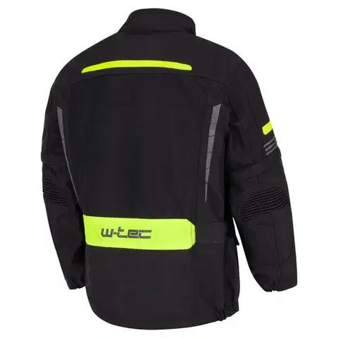 Detská rastúca letné moto bunda W-TEC Pinapoco Farba čierna-fluo, Veľkosť S/M