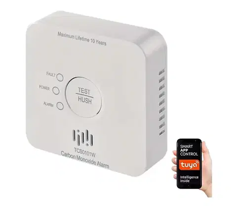  GoSmart detektor oxidu uhoľnatého v miestnosti TCS0101W s Wi-Fi