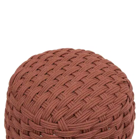Luxusný hliníkový taburet CALIOPE ø 49 cm (terracotta)