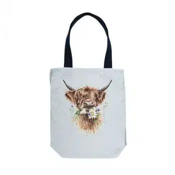Pevná plátená taška "Daisy Coo" Wrendale Designs – krava