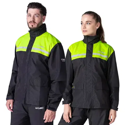 W-TEC Rinstop pláštenka čierna-fluo - M