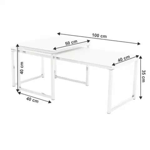 Konferenčný stolík 2 ks MAGNO TYP 2 Tempo Kondela