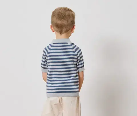 Detská pletená polokošeľa