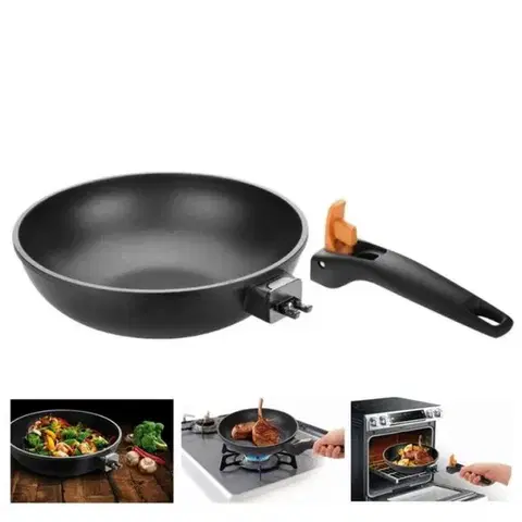 Kinekus Wok SmartCLICK s odnímateľnou rúčkou, 28cm
