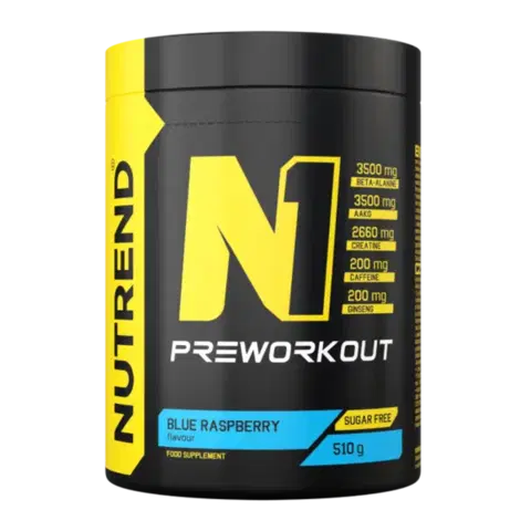 NUTREND N1 Pre-Workout modrá malina