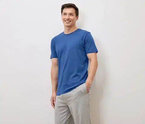 Tričká, 2 ks, námornícke modré, modré