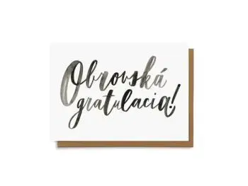 Obrovská gratulacia!