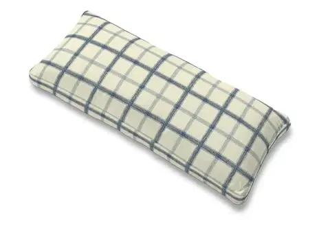 Dekoria Poťah na vankúš Karlstad 67x30cm, modré káro na svetlobéžoom podklade, Poťah na vankúš Karlstad 67 x 30 cm, Avinon, 131-66