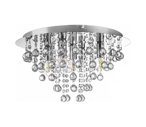 Globo 63040506 - Stropné svietidlo LONDON 5xE14/40W/230V pr. 46 cm lesklý chróm 63040506
