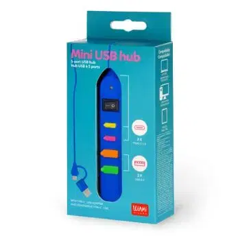 Legami 5-port USB hub modrý STAR TECH