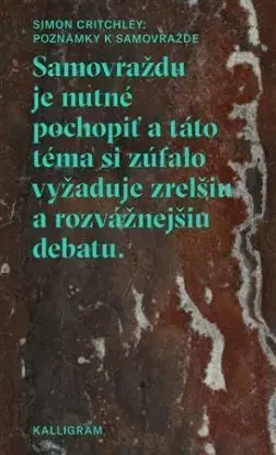 Poznámky k samovražde - Simon Critchley