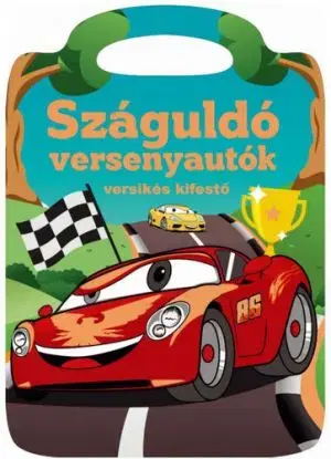 Száguldó versenyautók - Versikés kifestő - Ildikoó Dávid