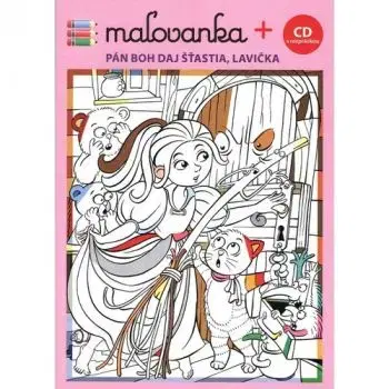 Maľovanka + CD - Pán Boh daj šťastia, lavička