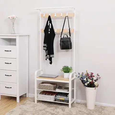 Vešiak do predsiene Iono biely