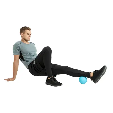 Masážna loptička inSPORTline Thera 12 cm Farba modrá
