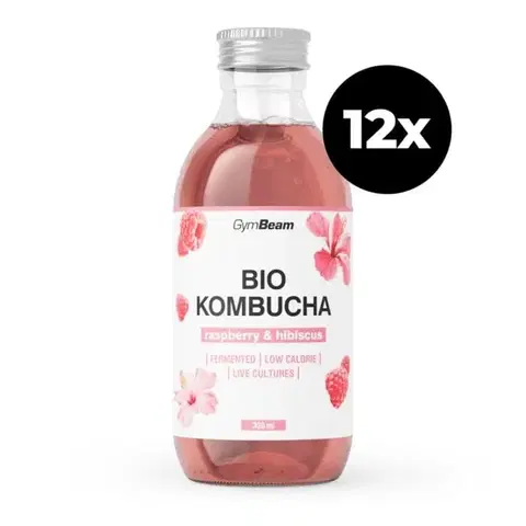 GymBeam BIO Kombucha malina & ibištek