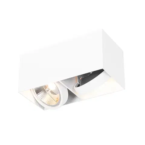 Inteligentný reflektor biely obdĺžnikový 2-svetelný vrátane 2 Wifi GU10 111mm - Box
