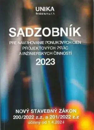 Sadzobník pre navrhovanie ponukových cien projektových prác a inžinierskych činností 2023 - Elga Brogyányiová