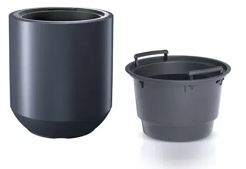 Kvetináč s vložkou HERO II antracit 39cm
