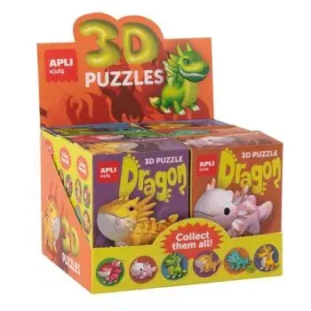 APLI 3D Puzzle figúrka drak rôzne varianty - APLI