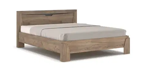 CELEST manželská posteľ, wenge/dub tabaco