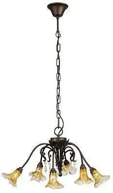 Závesná stropná lampa 3+3x40W G9 patina L&H Corsa