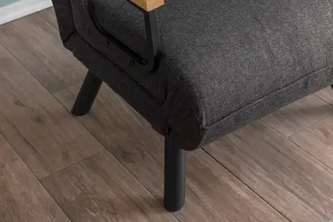 Rozkladacie kreslo Sando Single - Dark Grey